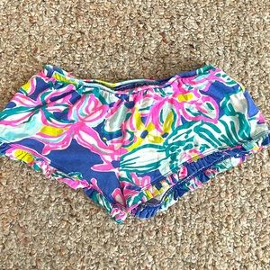 Lilly Pulitzer Tropical Floral Shorts Baby/Toddler